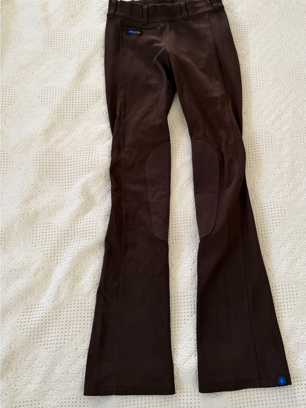 Women's Brown Boot Cut Riding-Inspired Pants